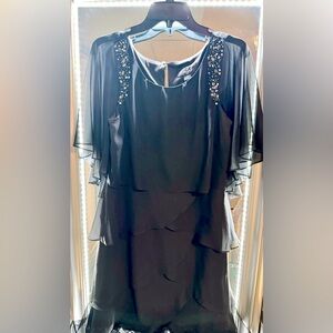 Evening/ cocktail /party dress Black midi size